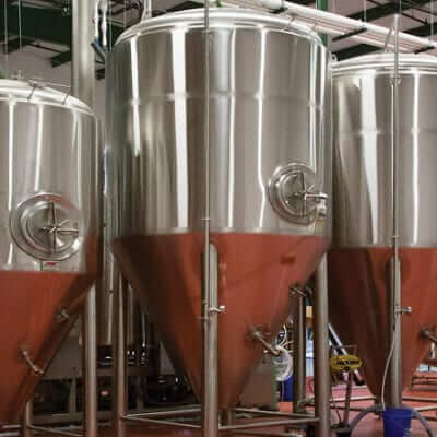 Beer vats in a brewery