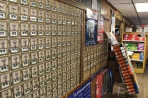 P.O. boxes in the general store