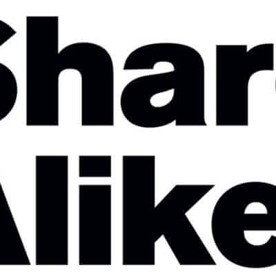 text saying "Share Alike"