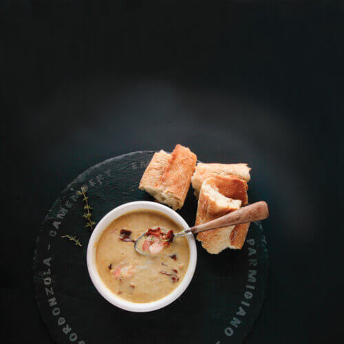 Corn Chowder with Bacon and Shrimp - WV Living Magazine